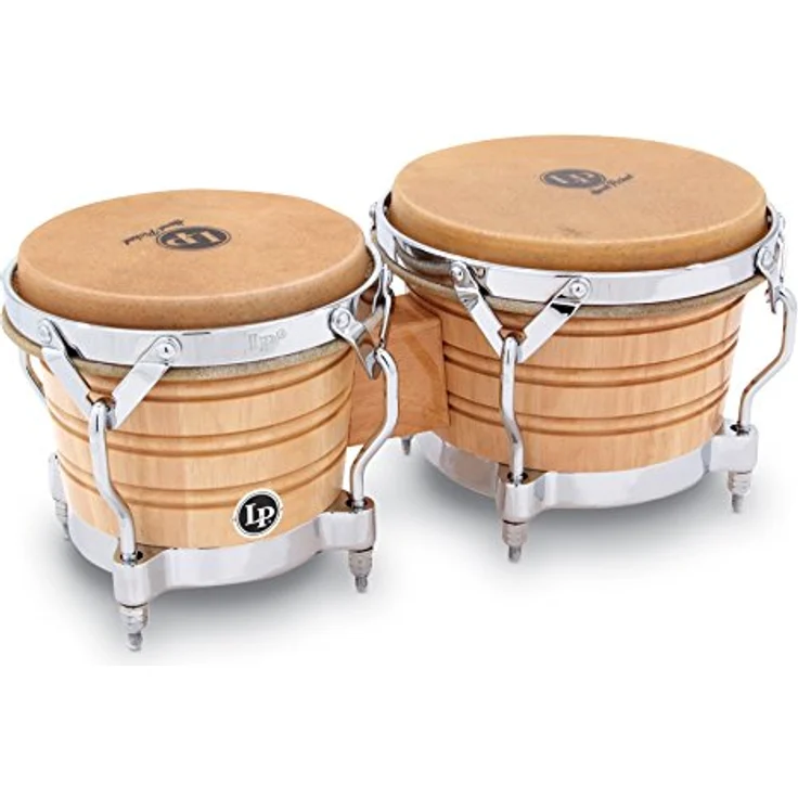 LP 201AX-2 Generation II Bongo Set, Siam Oak, Durchmesser 7 1/4 + 8 5/8 Zoll, Natur, Chrom Hardware – Bild 1