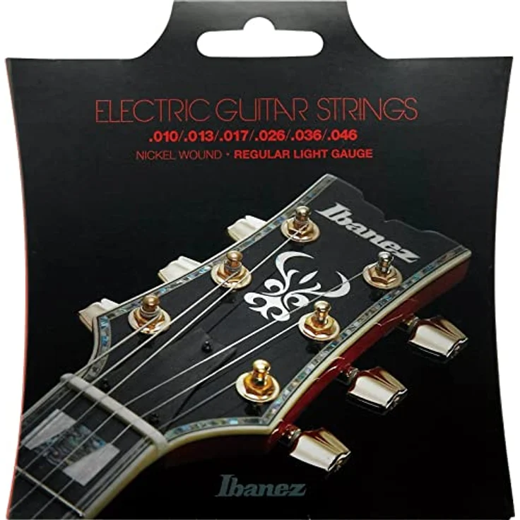 Ibanez IEGS61 Electric Guitars Strings - Nickel Wound, Regular Light Gauge (.010/.046), langlebig in einem Satz – Bild 1