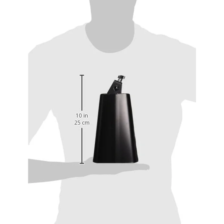 Stagg CB307BK, 19,1 cm (7,5 Zoll) Cowbell aus Metall mit Schraube zur einfachen Befestigung – Bild 2