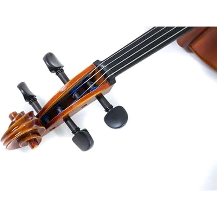 Gewa Maestro 1 Cello Set 1/2 MB, handselektiertes europäisches Tonholz, goldbraune Handlackierung, inkl. Massaranduba Bogen und Cellotasche – Bild 4