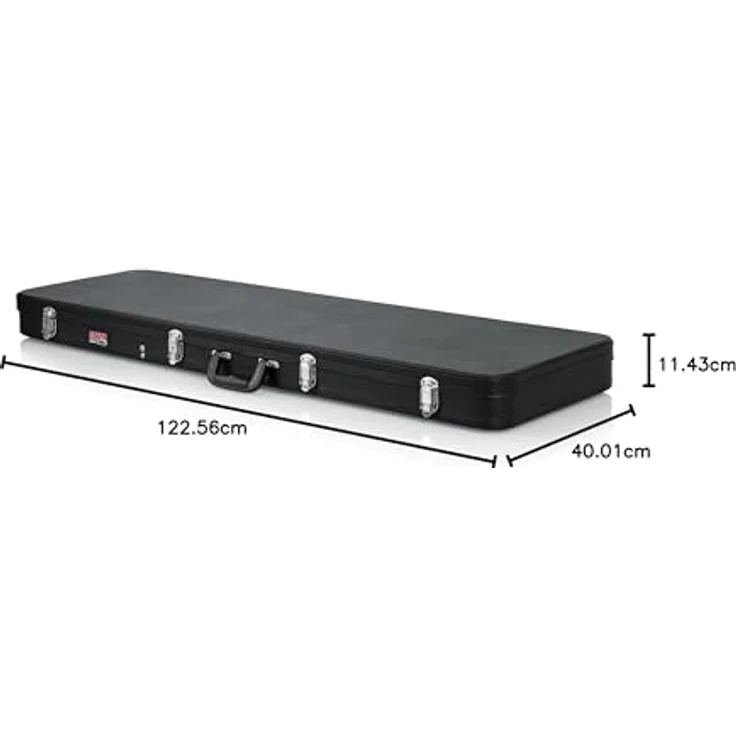 Gator Hardshell Case Bass, Gitarrenkoffer für E-Bass, Außenmaterial Kunstleder, Innenfutter schwarz, Maße: 1194mm x 356mm – Bild 17