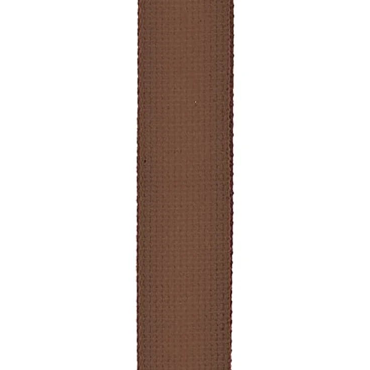Daddario 50CT04 Cotton Strap, Gitarrengurt aus Baumwolle, verstellbar von 78,5 cm bis 140 cm, 5 cm breit, braun, mit extra starken Lederenden – Bild 2