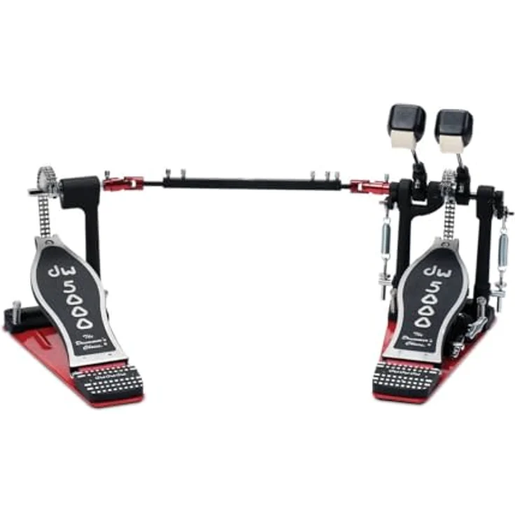 DW 5002TD4 Double Bass Drum Pedal, Turbo Fußmaschine mit konzentrischem Ketten Abrollsystem und Tri-Pivot Klammer – Bild 2