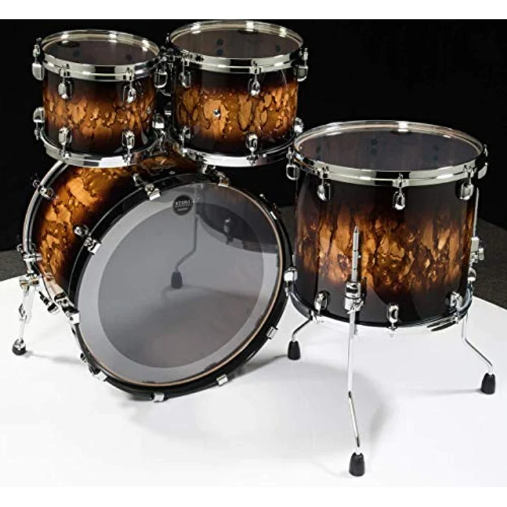 Tama Starclassic Walnut/Birch, 4-teiliges Schlagzeug-Set in Molten Brown Burst, Bass Drum 22"x16", Toms 10"x8" und 12"x9", Stand Tom 16"x14" – Bild 7