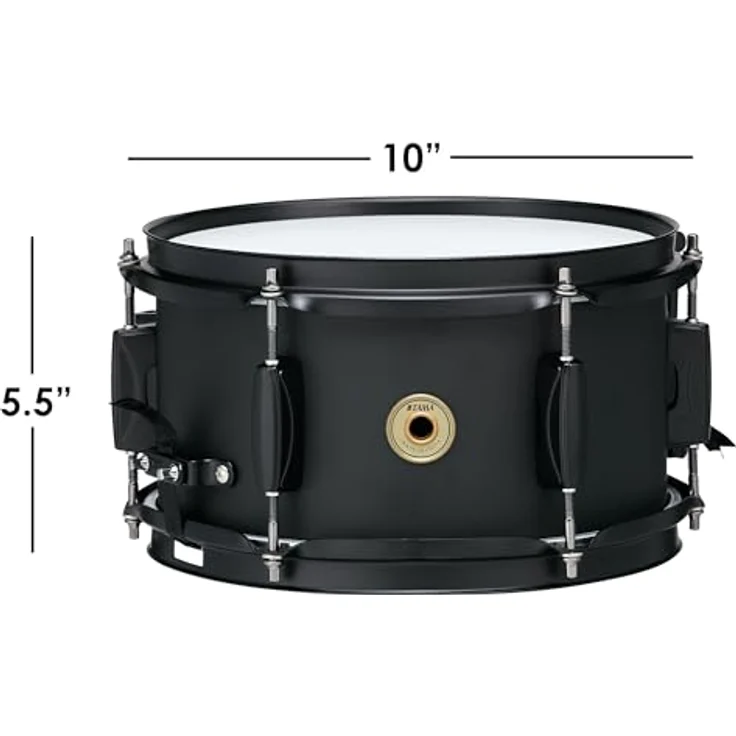 Tama Metalworks Black Steel Snare 10"x5,5", Snare Drum aus schwarzem Stahl mit sorgfältiger Verarbeitung – Bild 3