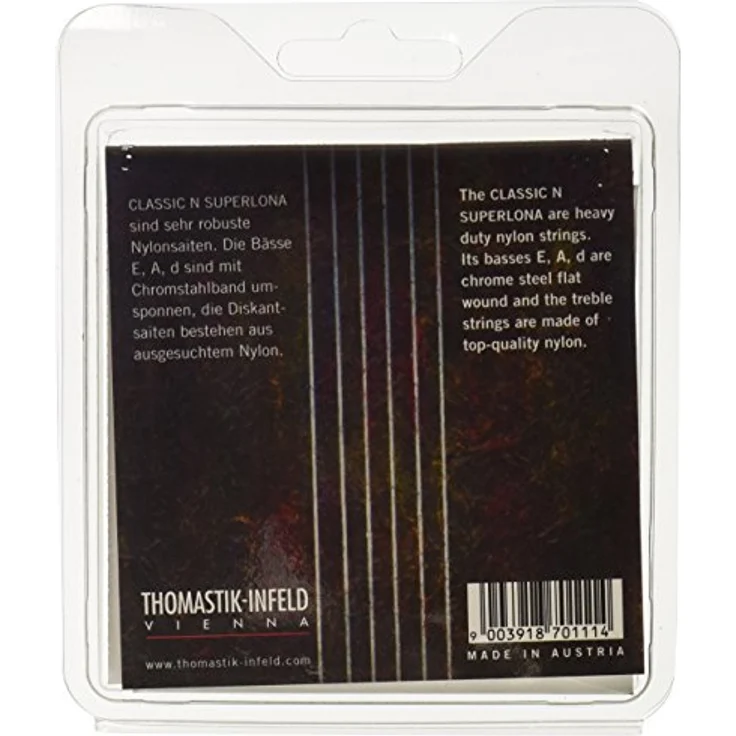 Thomastik-Infeld Classic N Series Superlona CF128, Gitarrensaiten für Klassik-Gitarre, Light, Flatwound, Chromstahl – Bild 2