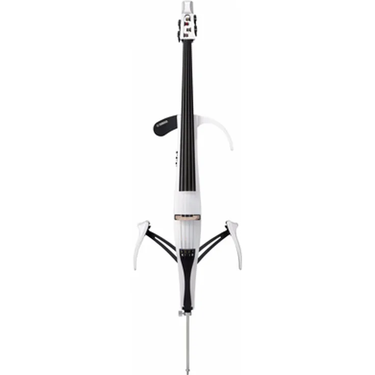 Yamaha SVC300CPW Silent Cello, perlweiss, mit authentischem Klang, faltbaren Beinstützen und regelbarem Ausgang