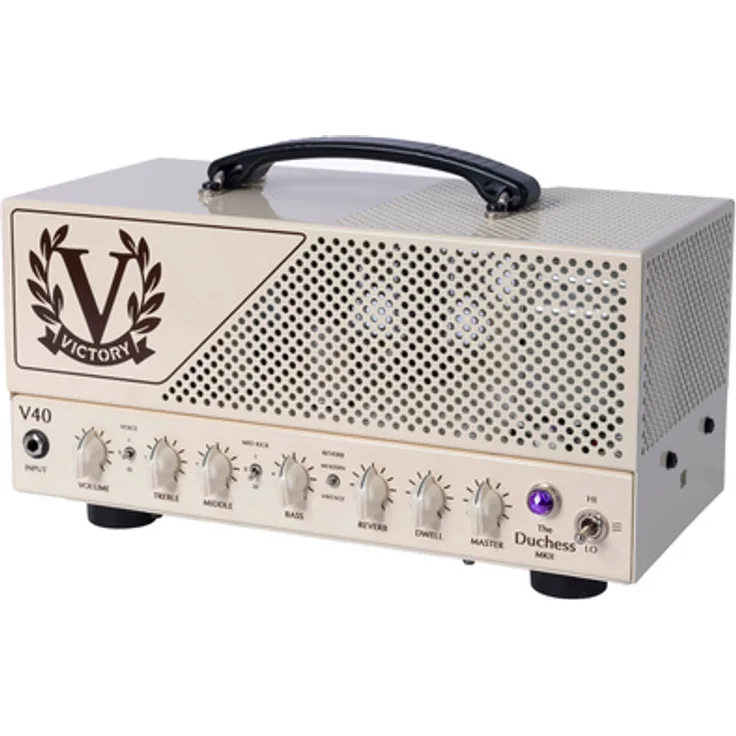 Victory Amplifiers V40 The Duchess MKII Lunch Box, Röhren Verstärker Topteil für E-Gitarre mit 42 Watt, 3 Voicings und digitalem Reverb