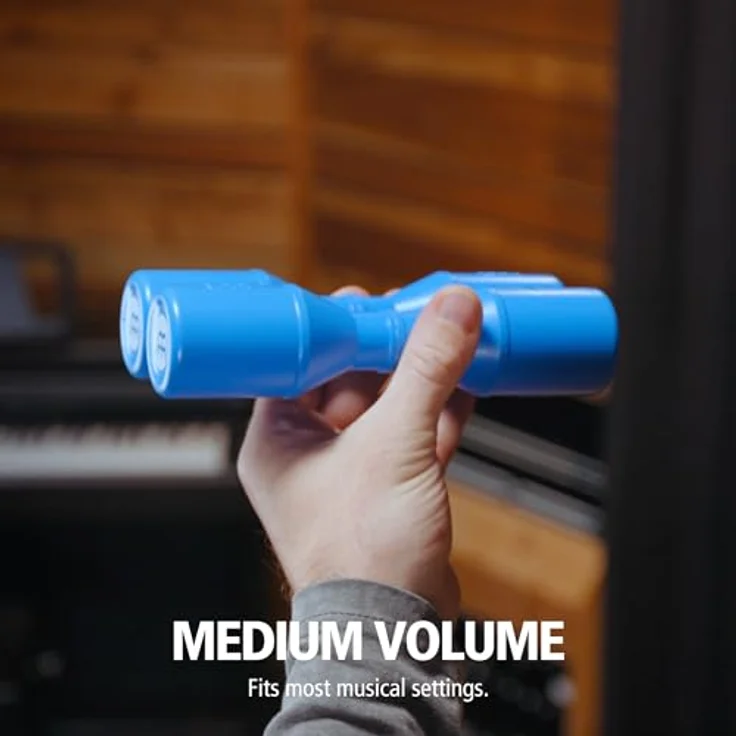Meinl SH4GB Luis Conte Shaker, Doppel Shaker in Glacier Blue, Kunststoff mit Signatur von Luis Conte – Bild 4