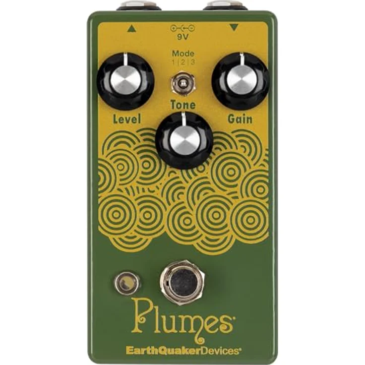EarthQuaker Devices Plumes Signal Shredder, Overdrive Effektpedal mit 3 wählbaren Clipping-Modi und geräuschloser Soft-Touch Schaltung – Bild 2