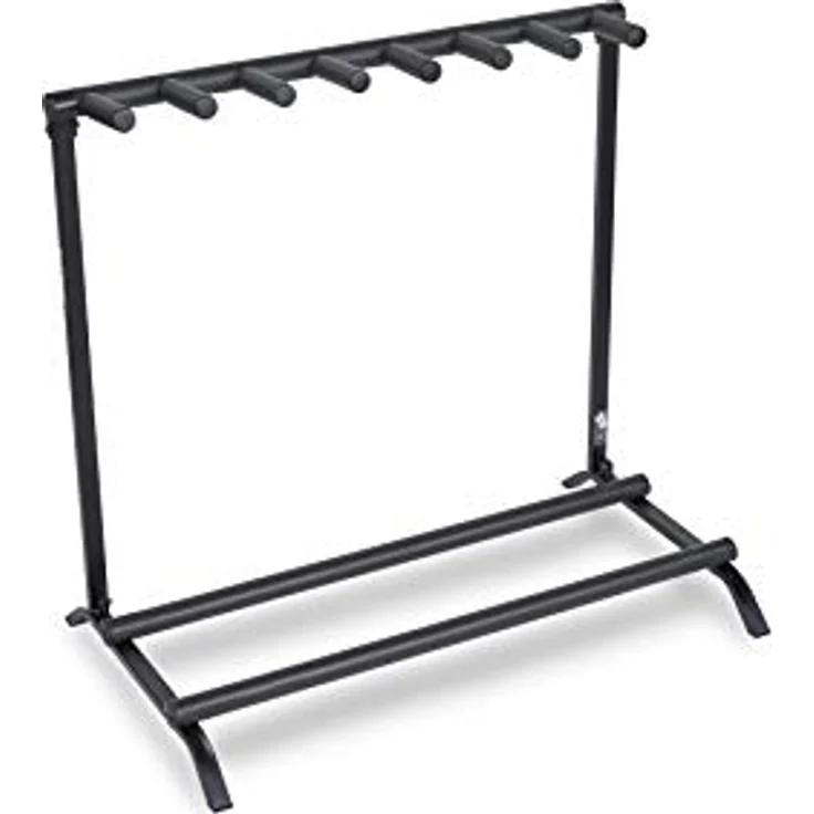 Rockstand RS20882, 7er Multiständer für Gitarren und Bässe, Maße 81 x 46,5 x 73,5 cm, nicht für Nitrolack geeignet – Bild 1
