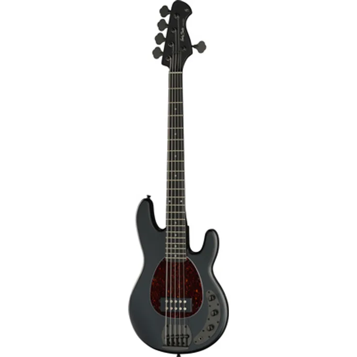 Harley Benton MB-5 SBK Deluxe Serie, 5-saitiger E-Bass mit geschraubtem Hals, Pappel Korpus, Satin Black