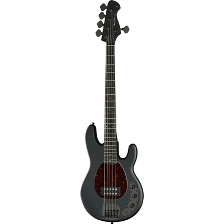 Harley Benton MB-5 SBK Deluxe Serie, 5-saitiger E-Bass mit geschraubtem Hals, Pappel Korpus, Satin Black
