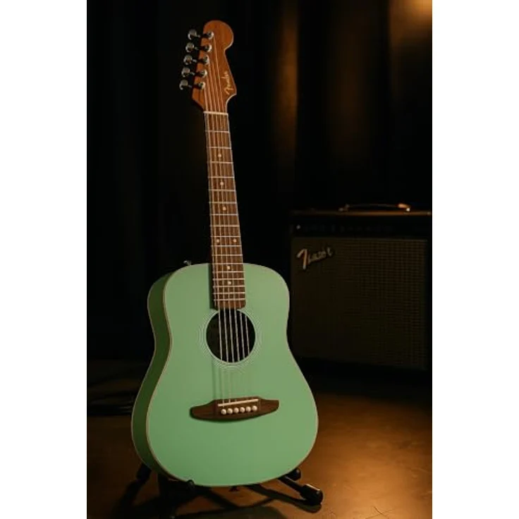Fender CA STD Redondo Mini WB IB SFG, Westerngitarre in Surf Green, Fichtendecke, Sapele Boden und Zargen, Okoume Hals, Walnuss Griffbrett, 20 Vintage Bünde, inkl. Gig Bag – Bild 3