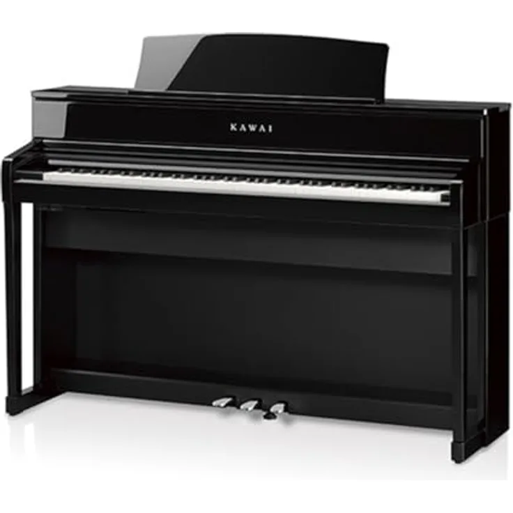 Kawai CA-701 EP, Digitalpiano mit 88 gewichteten Tasten, 96 Sounds und 5" Touch Screen, hochglanz schwarz