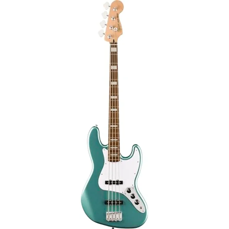 Fender Squier Affinity Active Jazz Bass, 4-Saiter E-Bass in Mystic Sea Foam Green