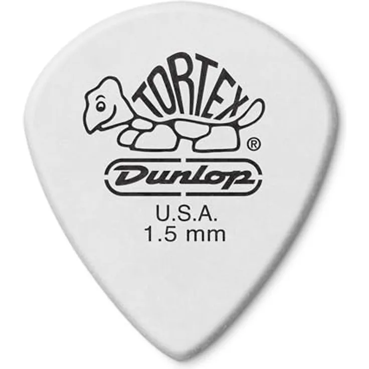 Jim Dunlop Tortex Jazz III XL Plektrum, 1,50mm, 72 Stück, präzise Attack und klarer Klang
