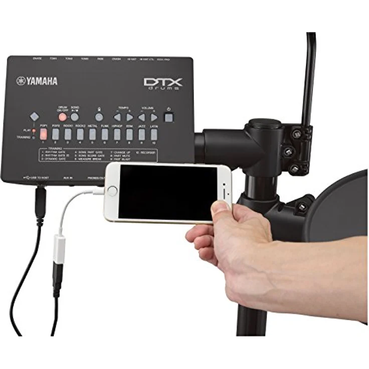 Yamaha DTX432K E-Drum Set, DTX402 Drum Modul mit 287 Sounds, 10 User Kits, USB/MIDI-Anschluss, inklusive 4x 7,5" Pads, 1x KP65 Kick Pad, 3x 10" Beckenpads – Bild 5