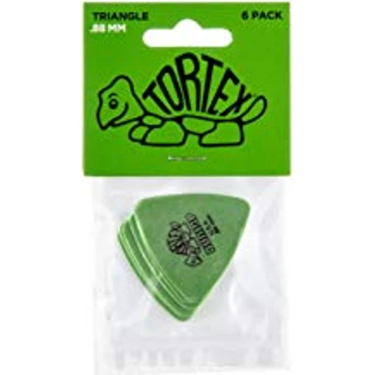Dunlop Tortex Triangle Players Pack, 6 Plektren, 0,88 mm Stärke, dreieckige Form – Bild 4