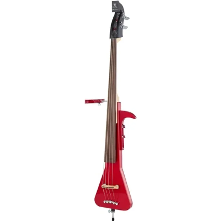 Warwick RockBass Triumph Lite, 4-Saiter elektrischer Kontrabass mit Ahornkorpus und passive MEC Elektronik, Metallic Red High Polish