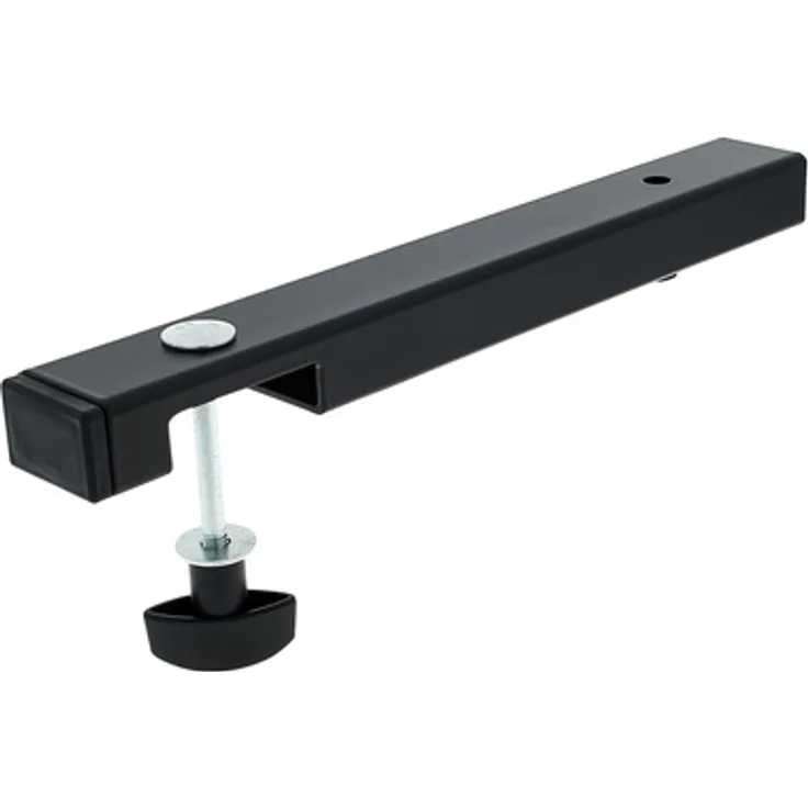 K&M 18814 Adapter, Schwarz, universeller Keyboardtisch-Erweiterungsadapter aus Stahl