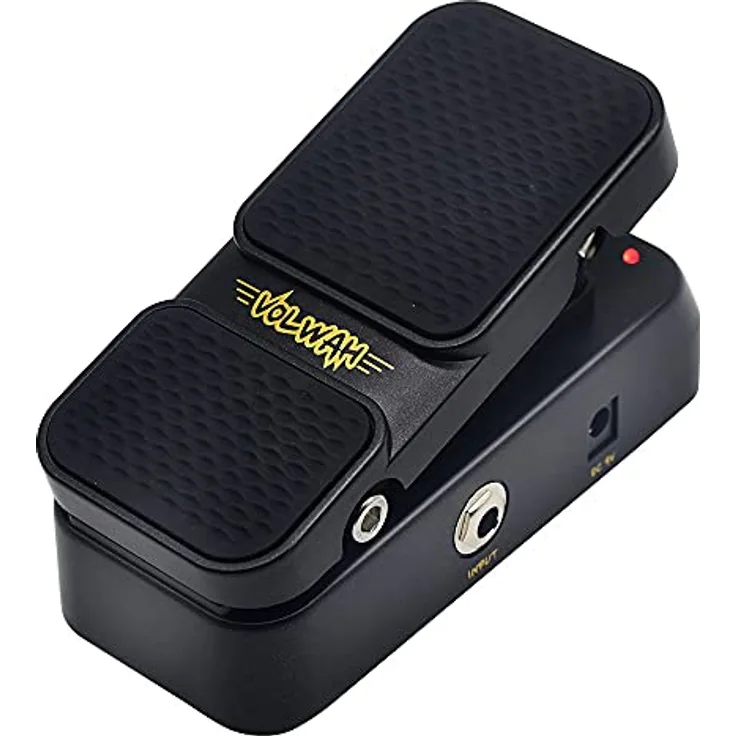 SONICAKE Wah Pedal VolWah, aktives Volume- und Wah-Expression Pedal mit 100% analoger Lautstärke, leichtem und robustem Gehäuse, inkl. zwei LED Anzeigen