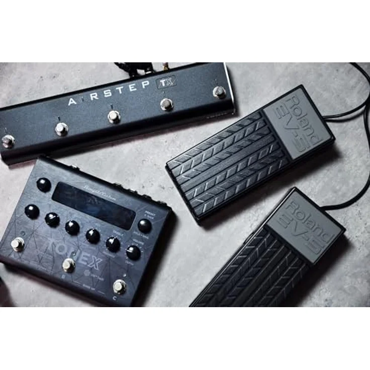 Xsonic Airstep TX Edition, Kabelloser Footswitch mit Plug-and-Play, 5 Schaltflächen, 100 Stunden Akkulaufzeit, Aluminium-Gehäuse – Bild 6