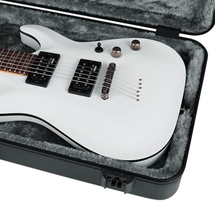 Gator TSA LED Electric Guitar Case, Gitarrenkoffer mit LED-Innenbeleuchtung für ST- & T-Style E-Gitarre, schwarz – Bild 19