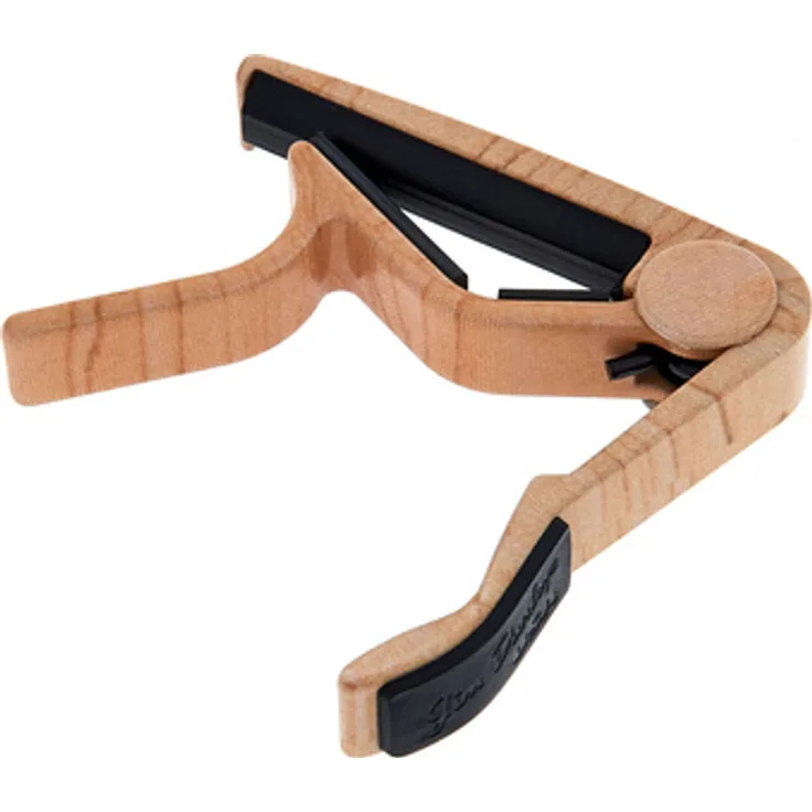 Dunlop Trigger Capo Acoustic Flat M, Kapodaster für klassische und Westerngitarren mit flachem Griffbrett, Farbe: Ahorn