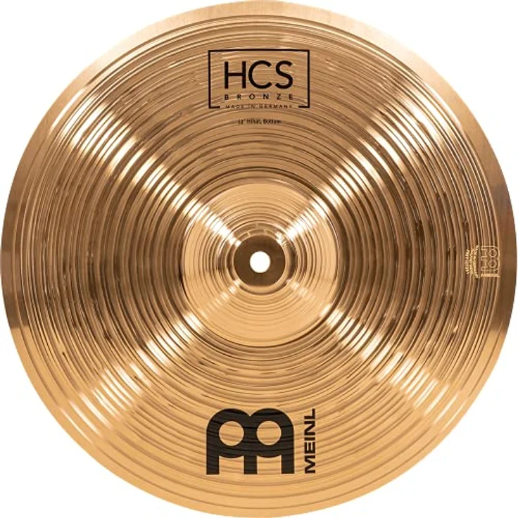 Meinl 13" HCS Bronze Hi-Hat, B8 Bronze, Traditional Finish, heller und klarer Klang, ausgewogenes Sustain, made in Germany – Bild 8
