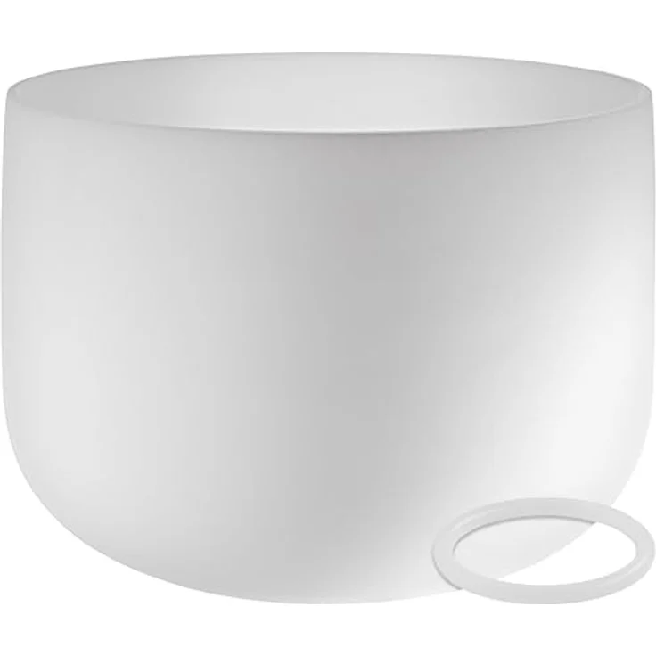Sonic Energy 14 Zoll Kristallklangschale, 432 Hz, Ton C4 für Wurzelchakra, hochreiner Quarz, inkl. Silikonring (CSB14C) – Bild 1