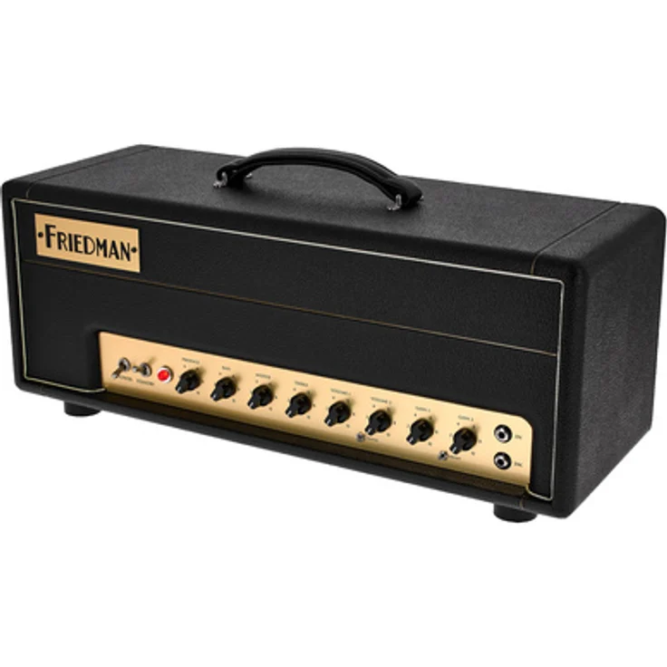Friedman Small Box, Handverdrahtetes Vollröhren Topteil mit 50W, 2 Kanälen, 2x EL34 und 3x 12AX7 Röhren, EQ mit 4 Reglern, inkl. Fußschalter