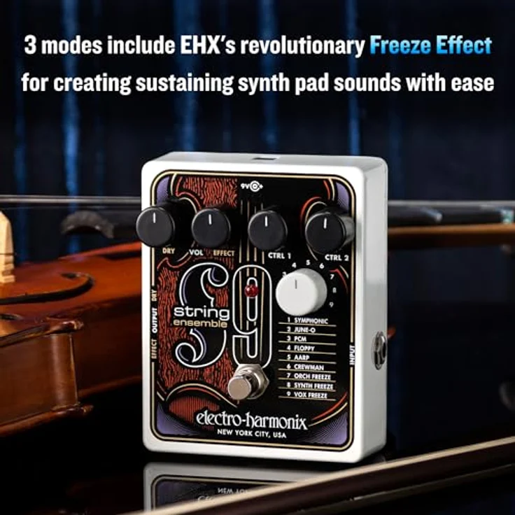 Electro Harmonix String9 String Ensemble, Effektpedal für E-Gitarre mit 9 Soundeinstellungen und True/Buffered Bypass – Bild 7