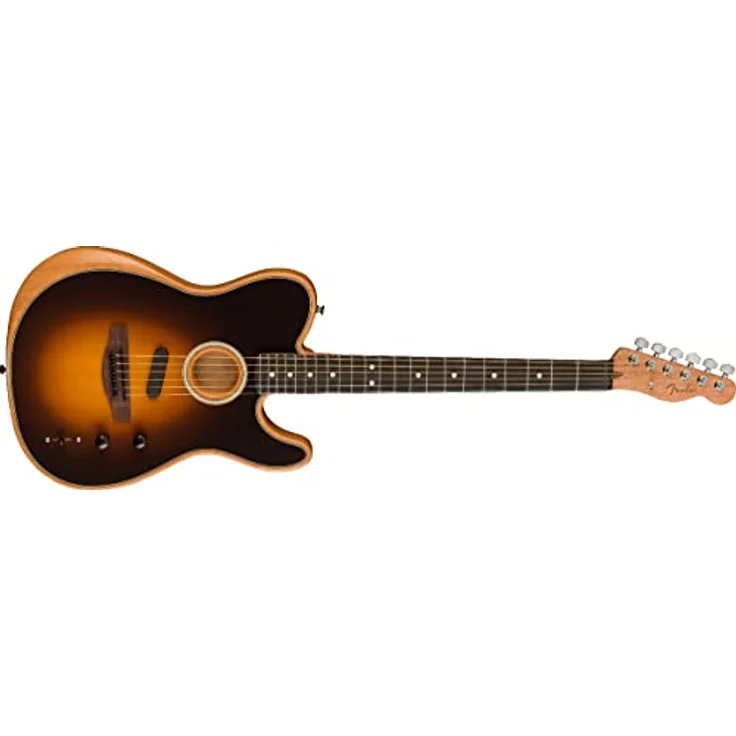 Fender Acoustasonic Player Tele SB, Westerngitarre mit Mahagoni-Korpus, Sitka-Fichte-Decke, Shadow Burst – Bild 5