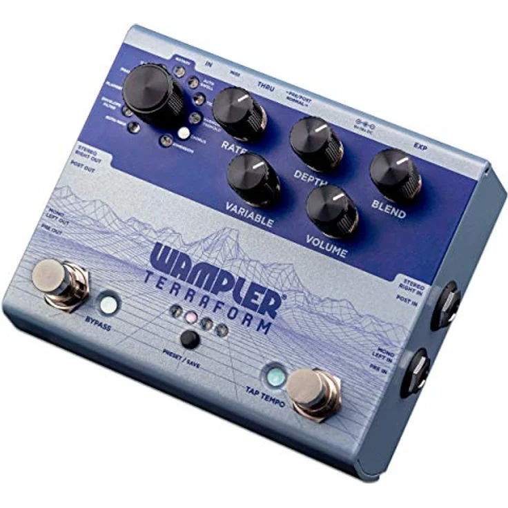 Wampler Terraform Modulator, Effektpedal mit 11 Modulationseffekten, 8 Presets, MIDI-Steuerung und True Stereo – Bild 4