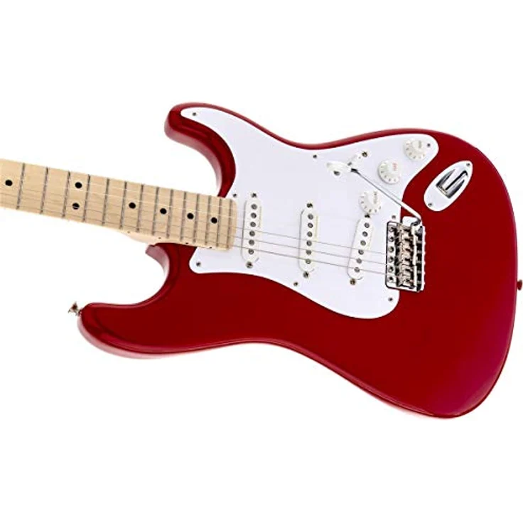 Fender Eric Clapton Stratocaster, E-Gitarre mit Ahorn-Griffbrett, Olympic White-P, Vollgröße, Torino Red – Bild 4
