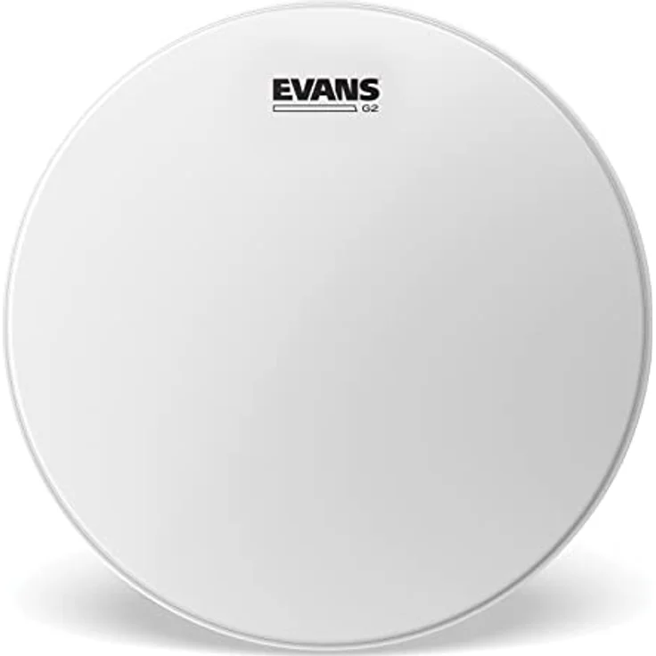 Evans B18G2 18" Genera 2 Coated, zweilagiges Schlagzeugfell mit fettigem Sound für Live und Studio, weiß aufgeraut – Bild 1