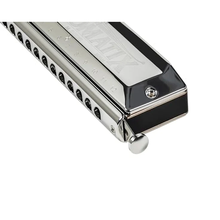 Suzuki SCX-48 Chromatix G, chromatische Mundharmonika mit 12 Kanzellen, G-Stimmung, verchromte Deckelplatten und Phosphor Bronze Stimmplatten – Bild 3