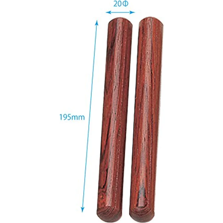 Rohema Concert Claves 61420, Percussion-Instrument aus Palisander, 195mm lang, 20mm Durchmesser, Made in Germany – Bild 2