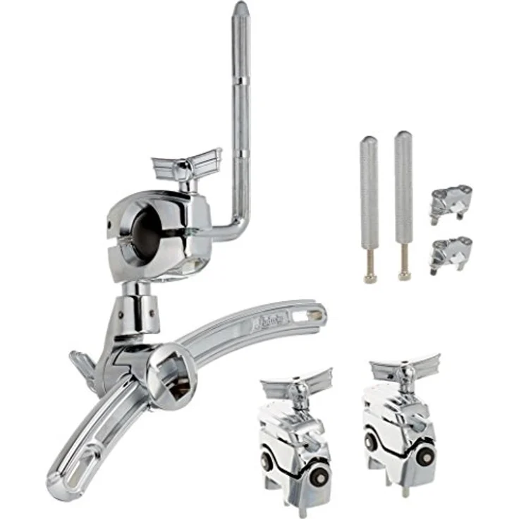 Ludwig LAC2983MT Atlas Arch Mount, Schlagzeugständer für Vintage Bass Drum mit Chrom Ausführung und verschiebbarer Befestigungsschraube (25mm-43mm Lochabstand) – Bild 2