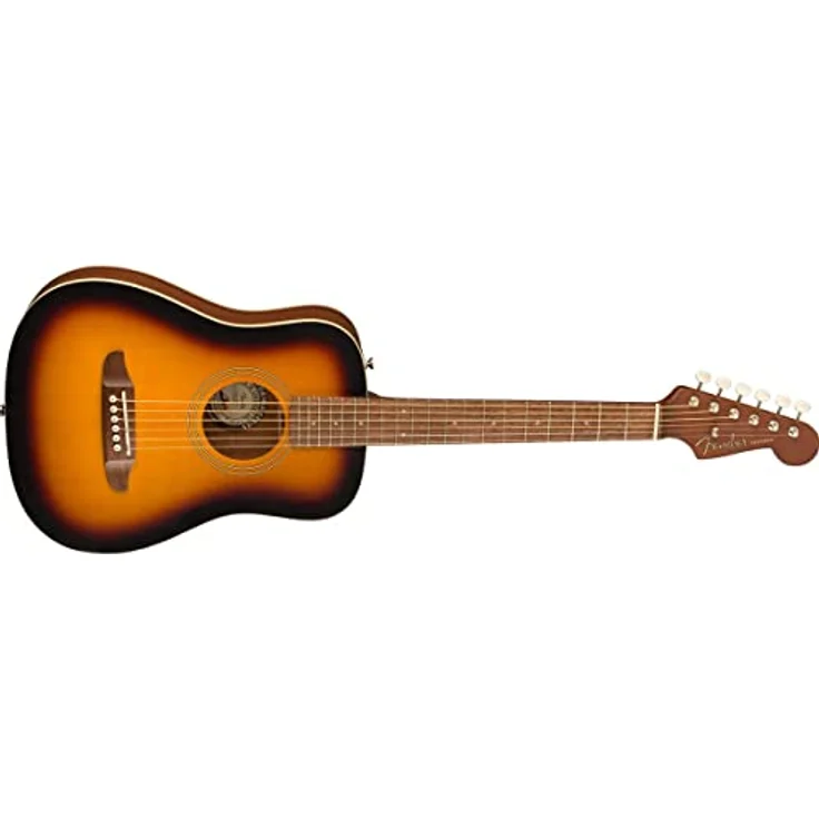 Fender Redondo Mini SB, Westerngitarre mit massiver Fichtendecke, Boden und Zargen aus Mahagoni, Sunburst finish, inkl. Gigbag – Bild 4