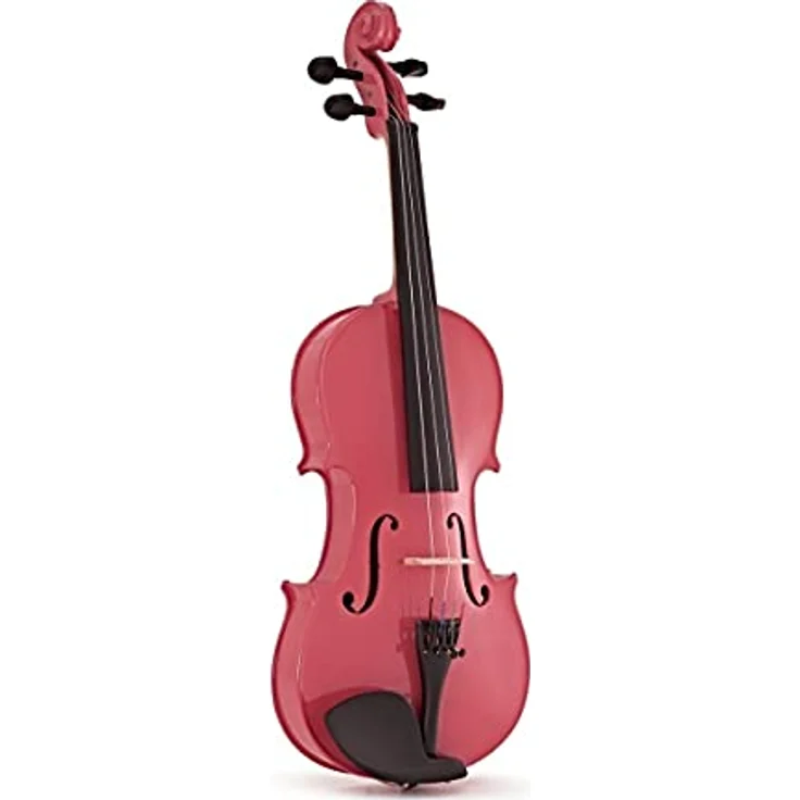 Gear4music Student 3/4 Größe Violine mit Kolophoniumbogen, rosa Etui und warmem Klang – Bild 4