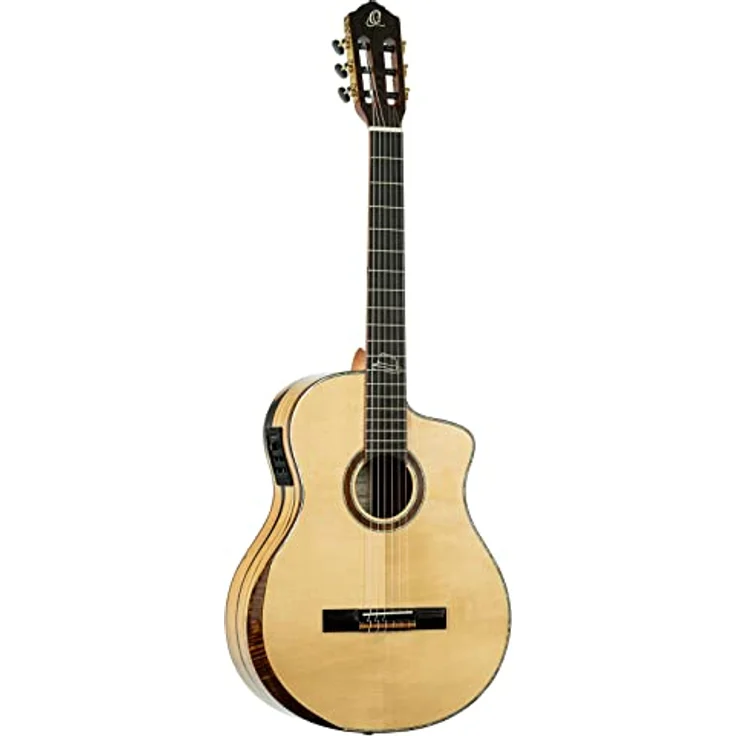 Ortega BYWSM, Konzertgitarre mit Tonabnehmer und Cutaway, Natur hochglanz, Billy Watman Signature, 4/4 Größe, Massiv Alaska-Sitka-Fichte – Bild 1