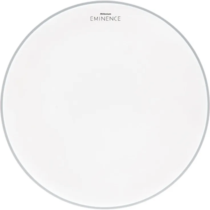Millenium 24" Eminence Coated, doppellagiges Schlagzeugfell mit weißer, aufgerauter Oberfläche, warmer Sound und ausgewogenem Attack