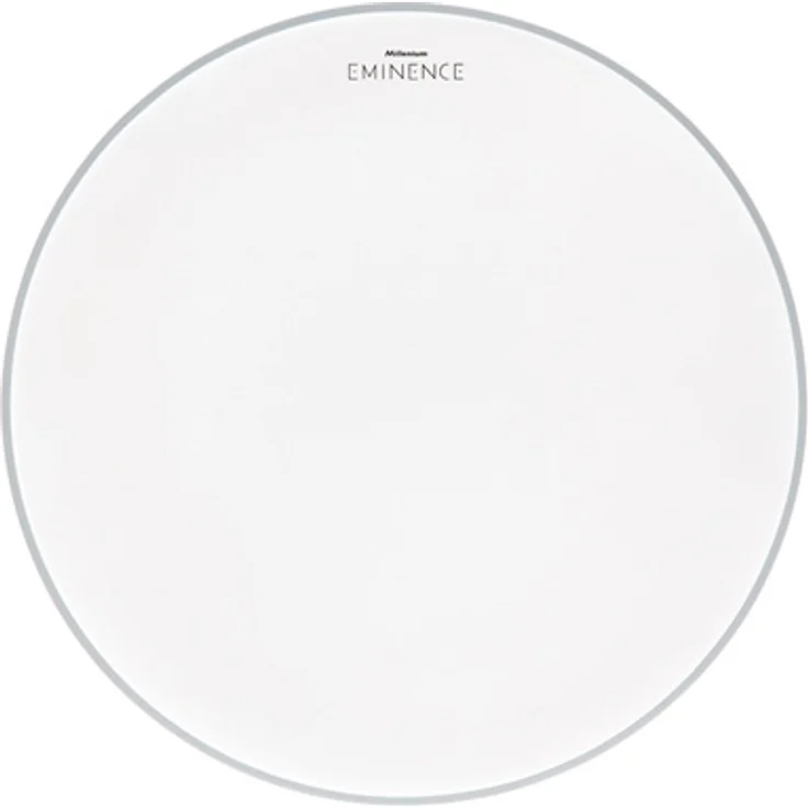 Millenium 24" Eminence Coated, doppellagiges Schlagzeugfell mit weißer, aufgerauter Oberfläche, warmer Sound und ausgewogenem Attack