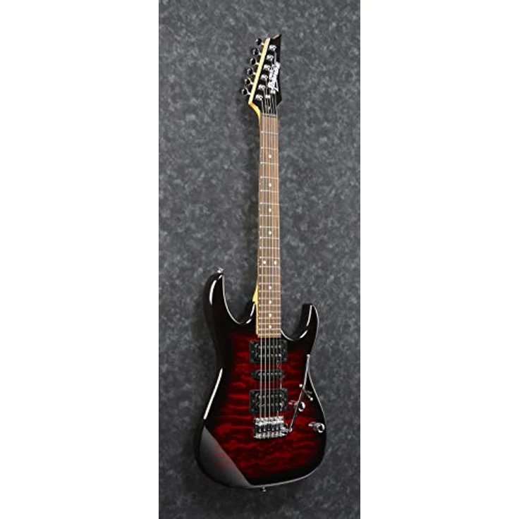 Ibanez Gio RG Series GRX70QA-TRB, E-Gitarre mit hochwertiger Verarbeitung und transparentem Red Burst Finish – Bild 2