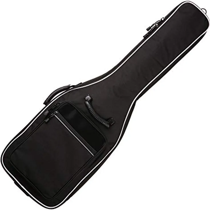 Kirstein Klassikgitarrentasche 3/4 und 7/8, schwarze Easyline, reiß- und wassergeschützt mit Schaumstoffpolsterung, 2 Fronttaschen, Gummi Schock-Absorber