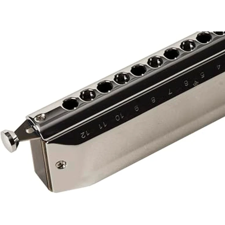 Suzuki Chromatix SCX-56, Chromatische Mundharmonika mit ergonomischem Mundstück und präzisem Glemechanismus, hergestellt in Japan – Bild 3