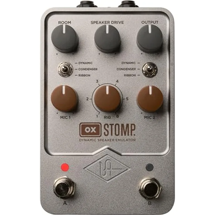 Universal Audio UAFX OX Stomp, Dynamischer Lautsprecher-Emulator mit über 100 RIGs und Studio-Effekten