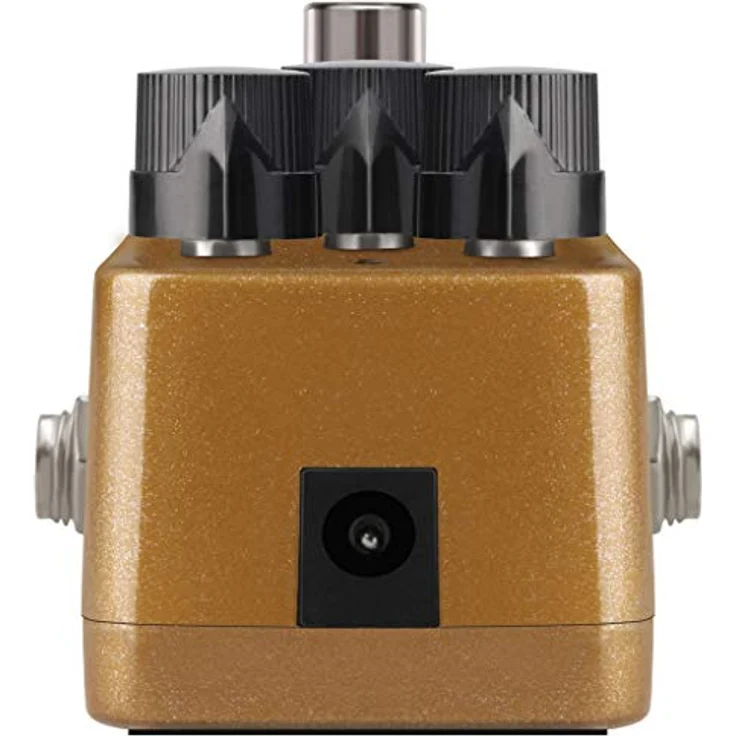 NUX Horseman NOD-1, Analog-Overdrive-Pedal in Gold/Silber mit 2 Modi, treble, gain und output Reglern, schwarzes Design, vollverzerrend – Bild 3